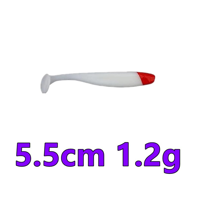 Nova isca macia de silicone 10-1PC, swimbaits, minhoca artificial, isca macia, wobblers de peixe, isca de pesca de carpa baixo, cauda em T 5.5/7/9cm