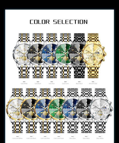 POEDAGAR Luxo Alta Qualidade Relógio de Pulso Masculino Cronógrafo Aço Inoxidável Quartzo Relógios Masculinos Impermeável Luminoso Relógio Masculino Reloj