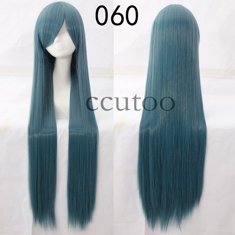 ccutoo 100cm Peruca de Cosplay Reta Sintética de Cabelo Longo de Alta Temperatura 82 Cores Disponíveis