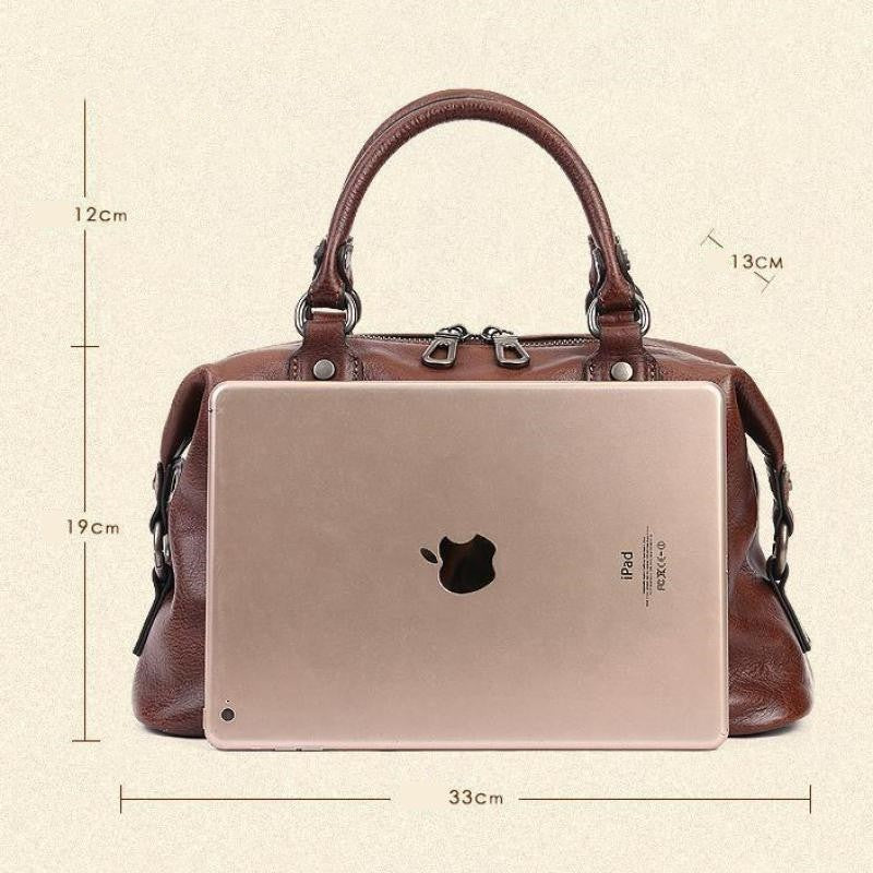 MOTAORA 2025 New Genuine Leather Satchel Tote Bag Top Handle Handbag Designer Shoulder Bag Large Capacity Cross Body Bag Vintage