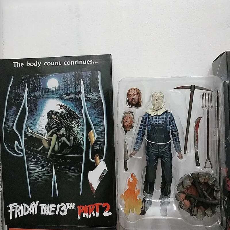 O 13º Brinquedo de Figuras NECA Sexta-Feira 13 Freddy Jason Voorhees Figura de Ação de Sangue Modelo Colecionável do Jason Presentes de Natal Halloween