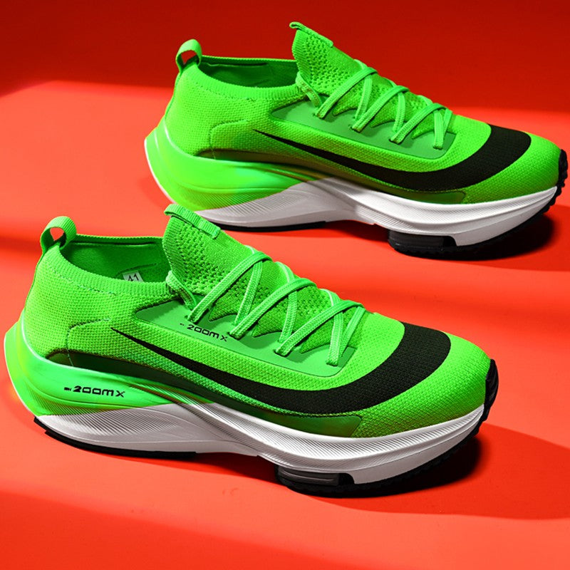 Couple Running Shoes Men Mesh Breathable Comfortable Flat Casual Walking Shoes Lace-up Trendy Outdoor Sneakers for Men Women