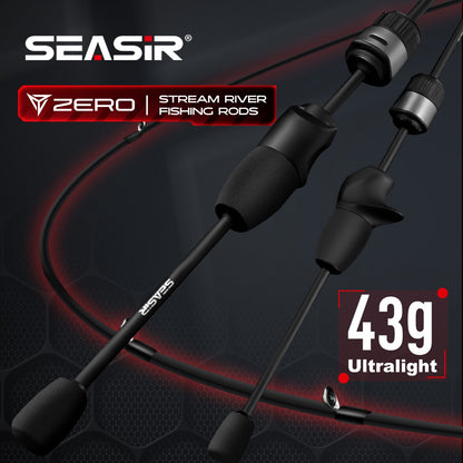 Seasir Zero 43g Fishing Rod BFS Ultralight  Carbon Fiber 1.53M UL Lure Weight 1.5-6G 2 Sections Stream River Fishing Rods