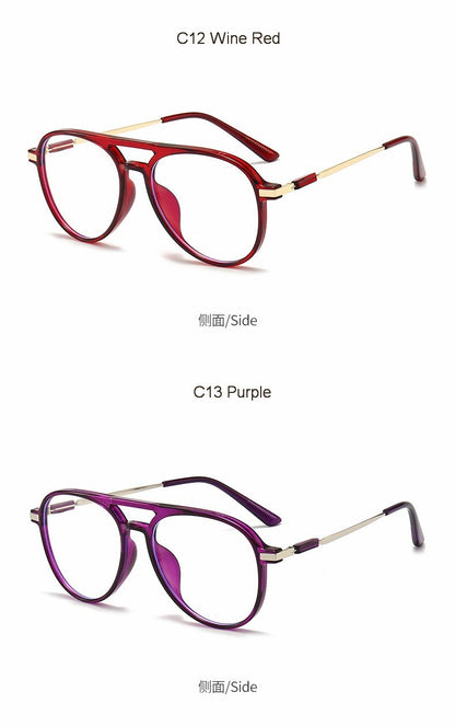 Transparent Frame Reading Glasses For Women Anti Blue Light Aviation Presbyopic Glasses For Men Polit Eyeglasses +1.00~+4.00