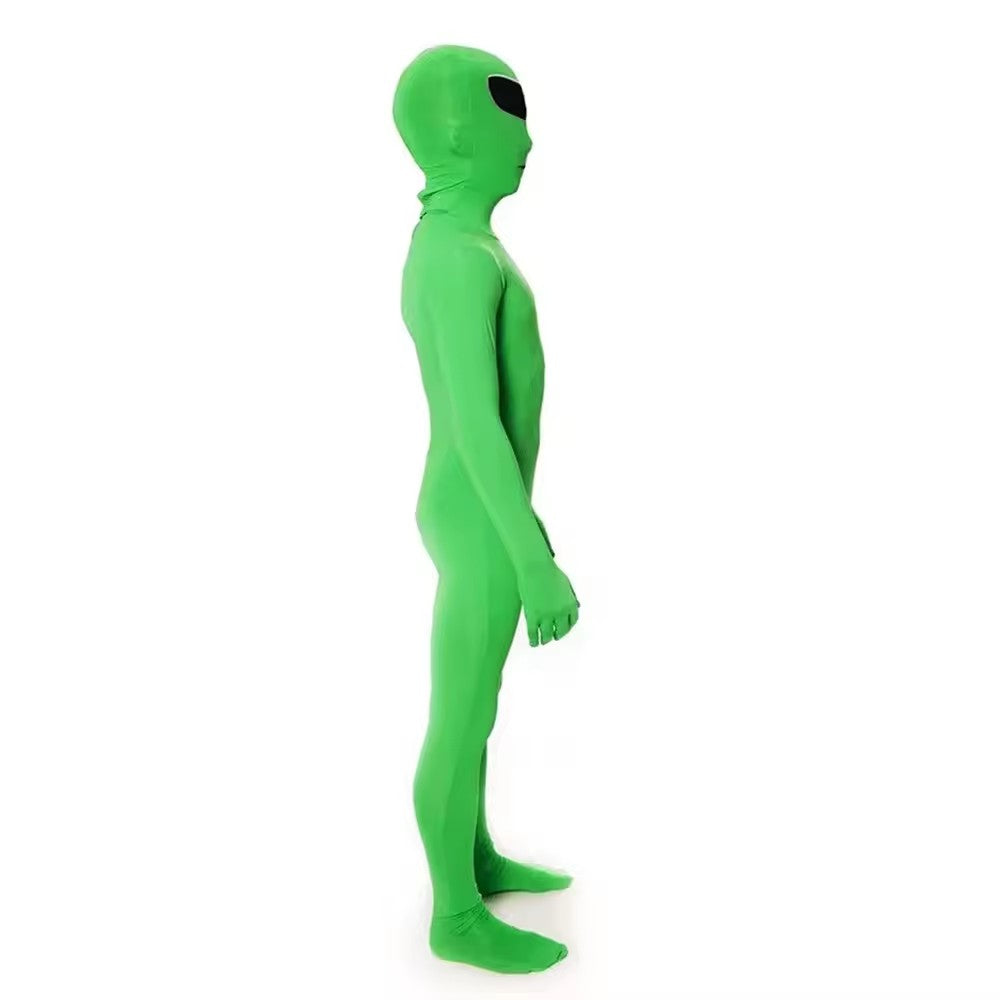 Extraterrestrial-themed Onesie Cosplay Costume with Adjustable Sizing, Unisex Creative Themed Sleepwear Party Attire