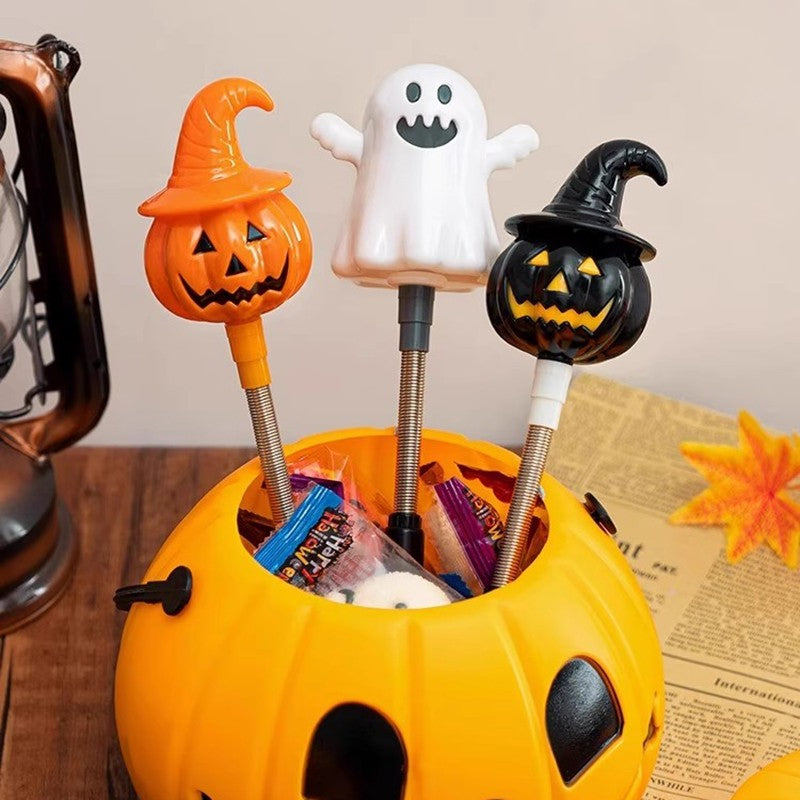 Halloween Party Decoration Halloween Hand Shaker Sticks Pumpkin Ghost Stick Gift Party Favor Gifts Party Supplies