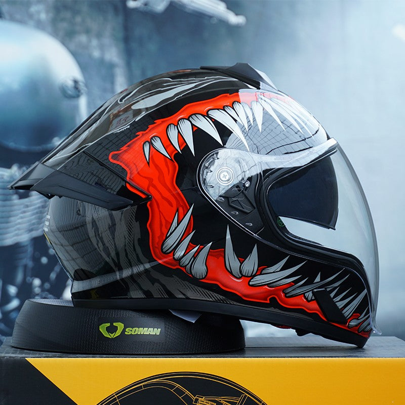 Capacete articulado para motociclistas, com dupla certificação 3C e DOT, e viseira dupla, importado da China