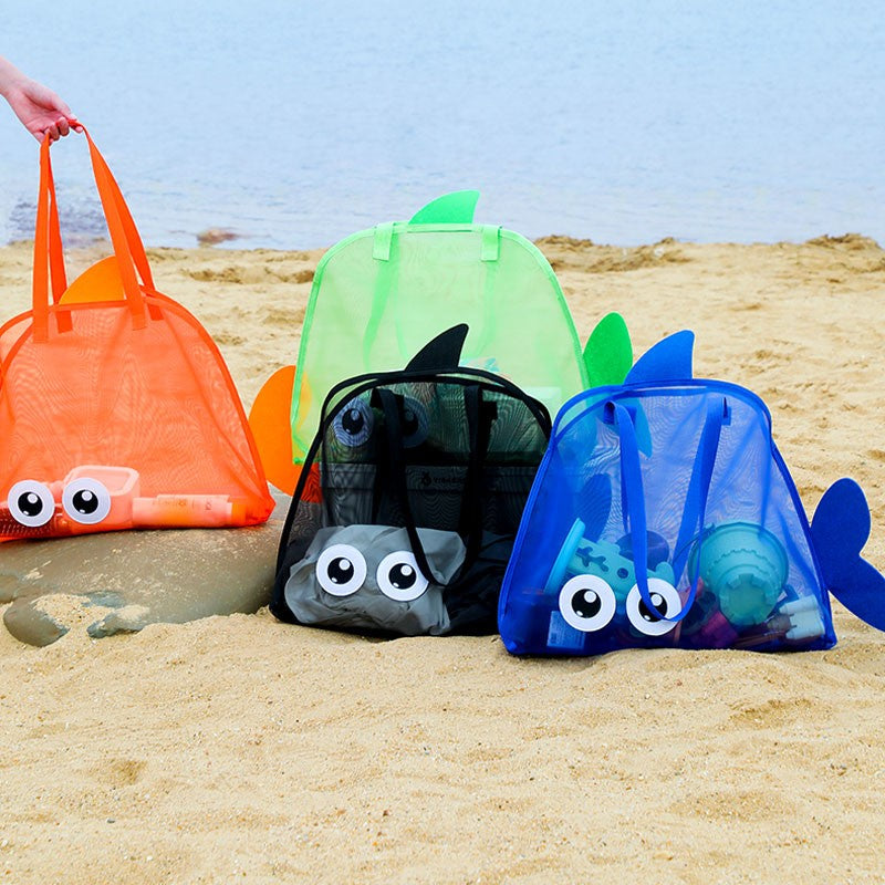 Summer new travel beach bag children's cartoon toy storage bag swimsuit storage bag big eye handheld toiletry bag