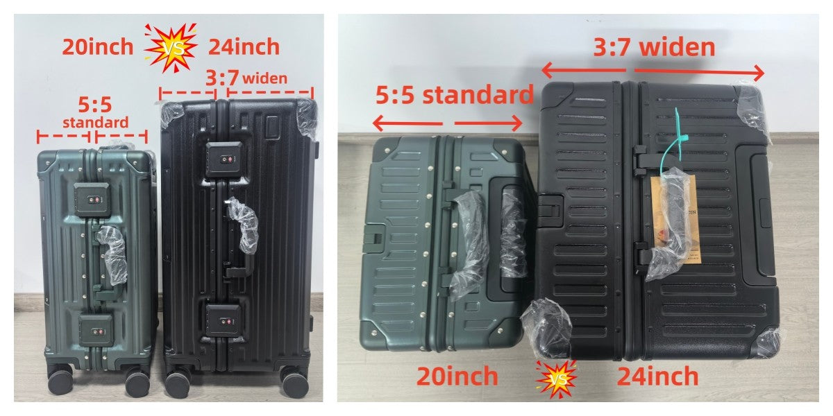 Luxury Suitcase High Quality Upgrade Thicken PC Material Rolling Luggage Aluminum Frame 20/24/26/28/30inch Travel Trolley Bags