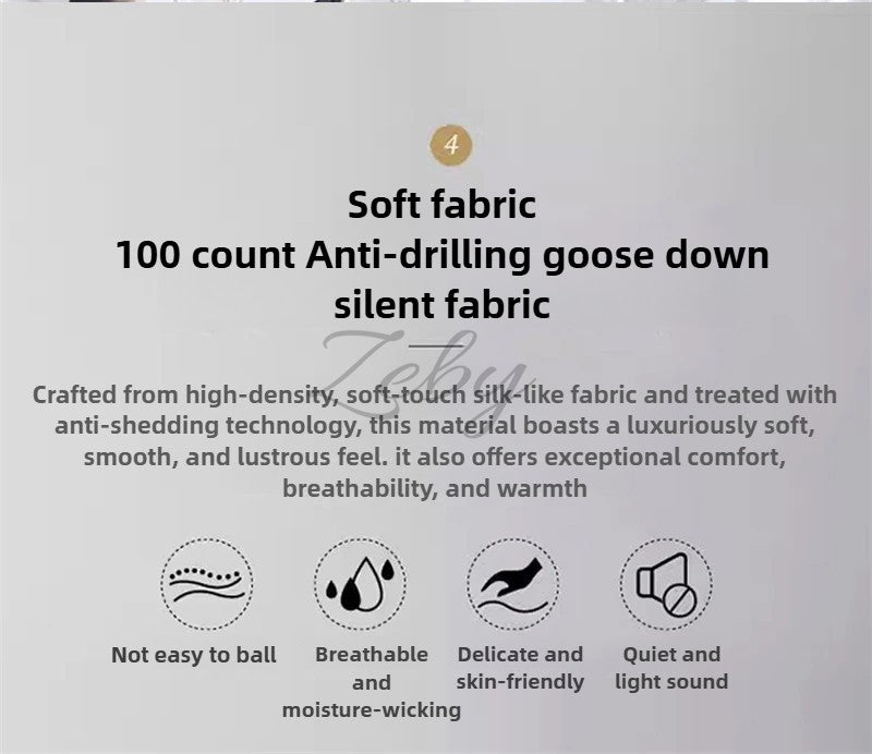 High Grade 100% White Goose Down Quilt Winter Warm Feather Duvet Queen King Cozy Lightweight 3D Bread Comforter Pinch Pleated