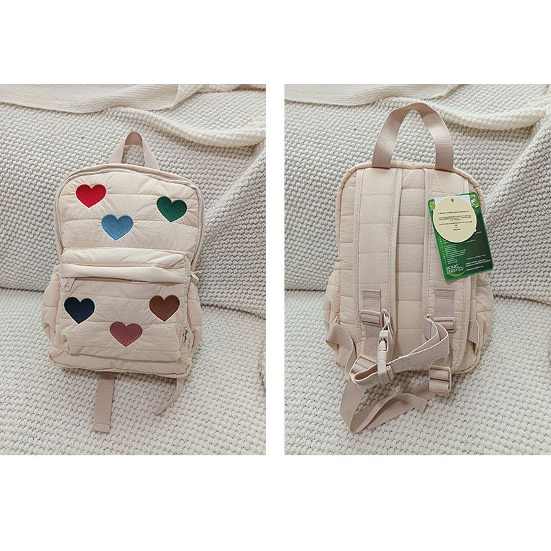 Mochila Infantil de Desenho Animado com Novo Design 2025, Padrão de Bordado de Animais, Mochila Escolar para Meninos, Meninas, Crianças Pequenas, Pré-Escola e Creche
