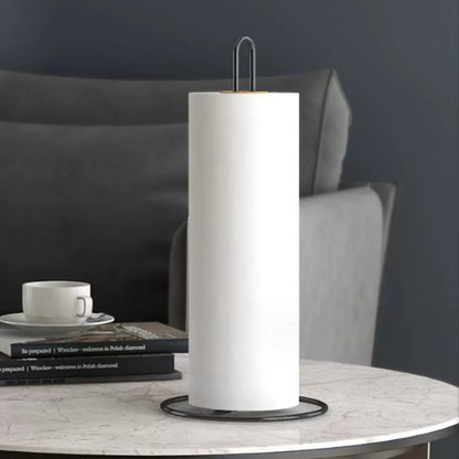 Bathroom accessories Vertical Wrought Iron Tissue Holder Creative Dining Table Storage Desktop Kitchen Roll Paper Holder