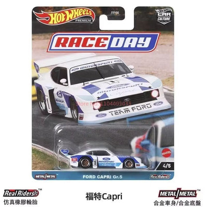 Miniatura Hot Wheels Edição Limitada Carro Esportivo de Liga Leve Série Race Day Coleção de Carrinhos de Brinquedo Modelo de Alta Qualidade Presentes Infantis de Feriado