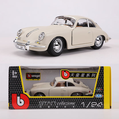 Burago 1:24 1961 Porsche 356B Coupé Modelo em Liga #22079