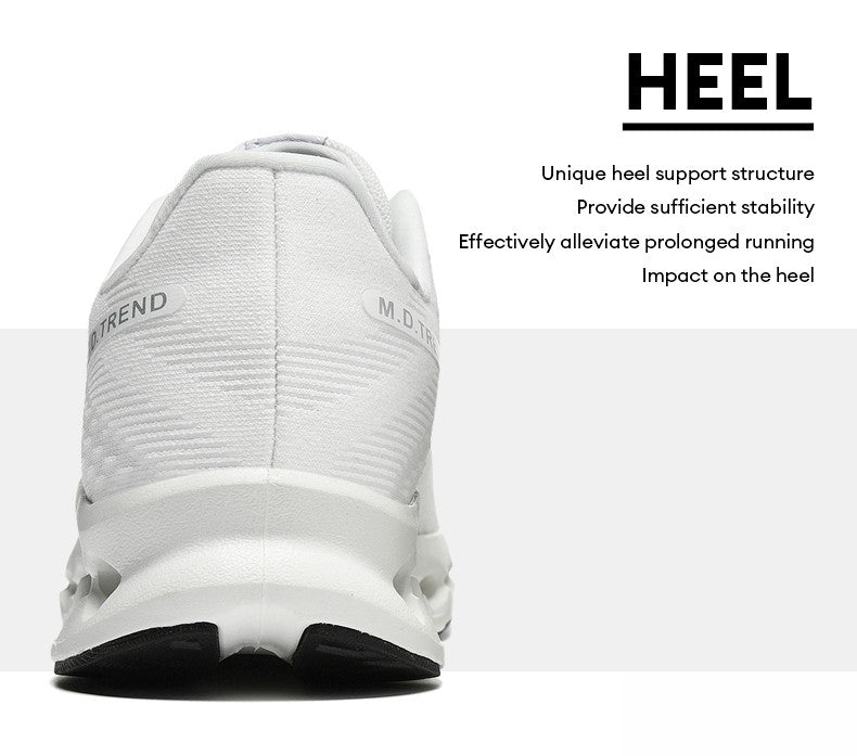 Men's Cushioned Running Shoes Energy Return Breathable Knit Arch Support Shock Absorption Marathon Women Casual Sneakers