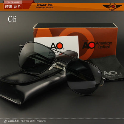 Aviation Sunglasses Men Women Outdoor driving glasses pilot American Army Military Optical AO  SunGlasses glasses Oculos de sol