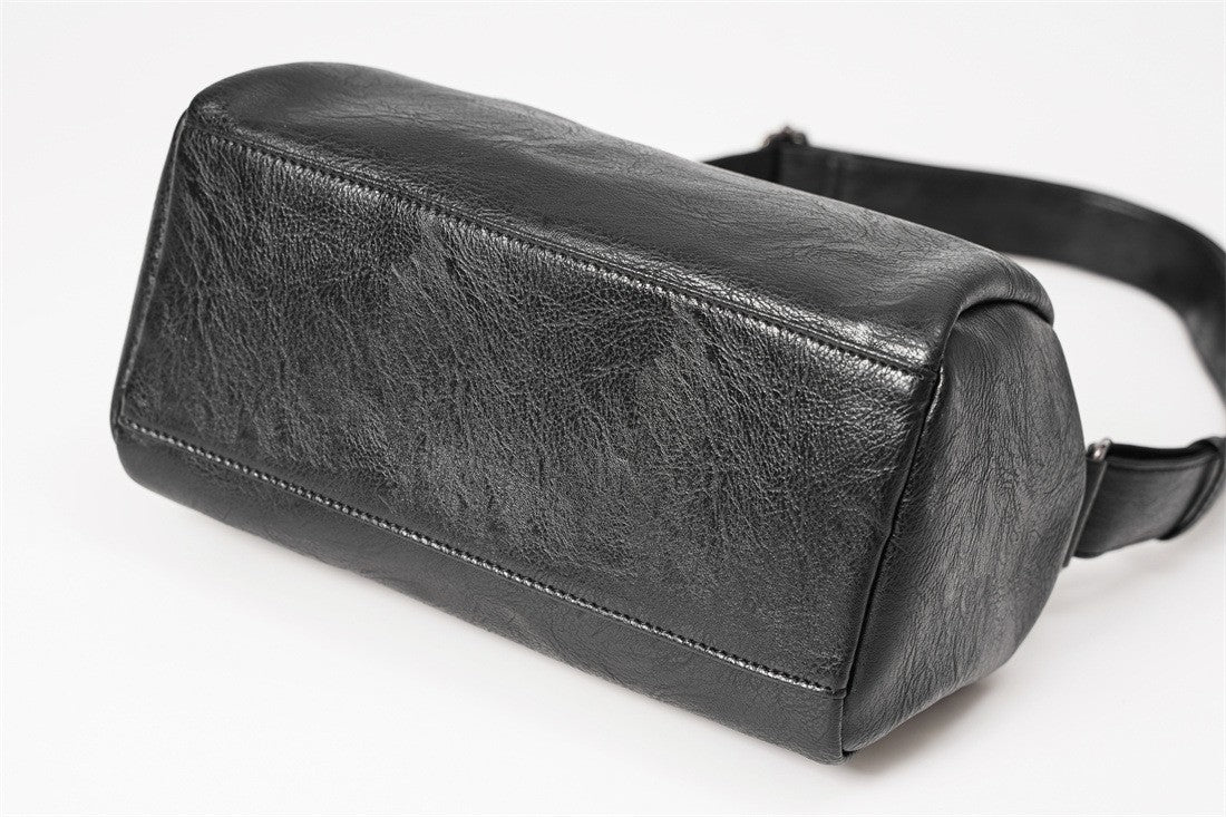 New soft leather men's bag shoulder bag men's leather bag crossbody bag Korean version versatile casual bag small shoulder bag B