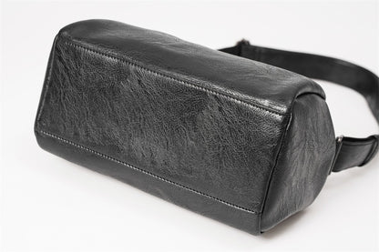 New soft leather men's bag shoulder bag men's leather bag crossbody bag Korean version versatile casual bag small shoulder bag B