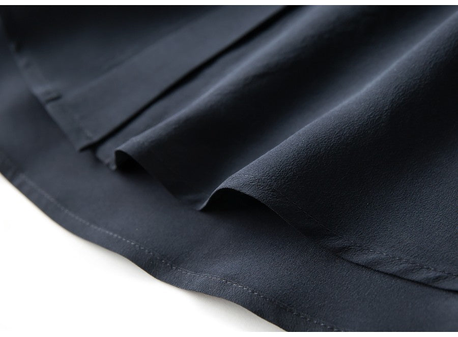 2025 Spring New Women's Silk Shirt Women's Long Sleeve 100% Mulberry Silk Blouse 16 MM White-collar OL Style Shirts For Women