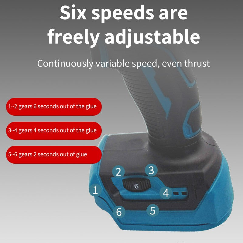 Pistola de Calafetagem Elétrica de Vidro Makita LED 6 Velocidades Sem Fio de Silicone Ferramenta de Reparo DIY Multifuncional Para Bateria Makita 18V