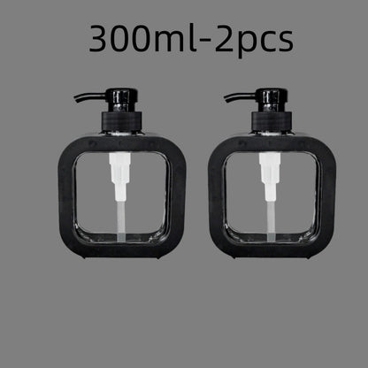 300/500ml Bathroom Soap Dispensers Refillable Lotion Shampoo Shower Gel Holder Portable Travel Dispenser Empty Bath Pump Bottle