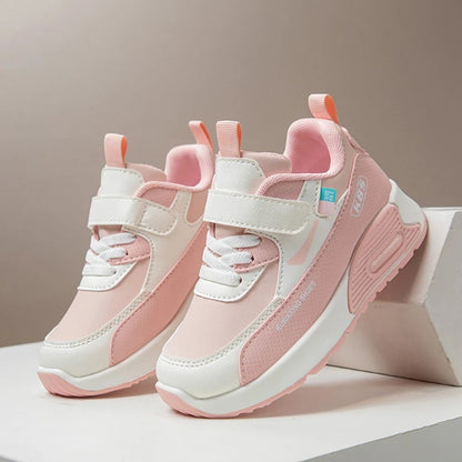 PU Leather Sport Shoes for Children 2025 Trend Fashion Kids Sneakers Soft-soled Outdoor Boys Girls Running Shoes