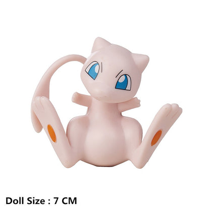 Pokémon 4-13cm Bonecos de Desenho Animado Filme Anime Pikachu Eevee Charmander Mewtwo Bonecos Colecionáveis Melhor Presente de Aniversário para Crianças