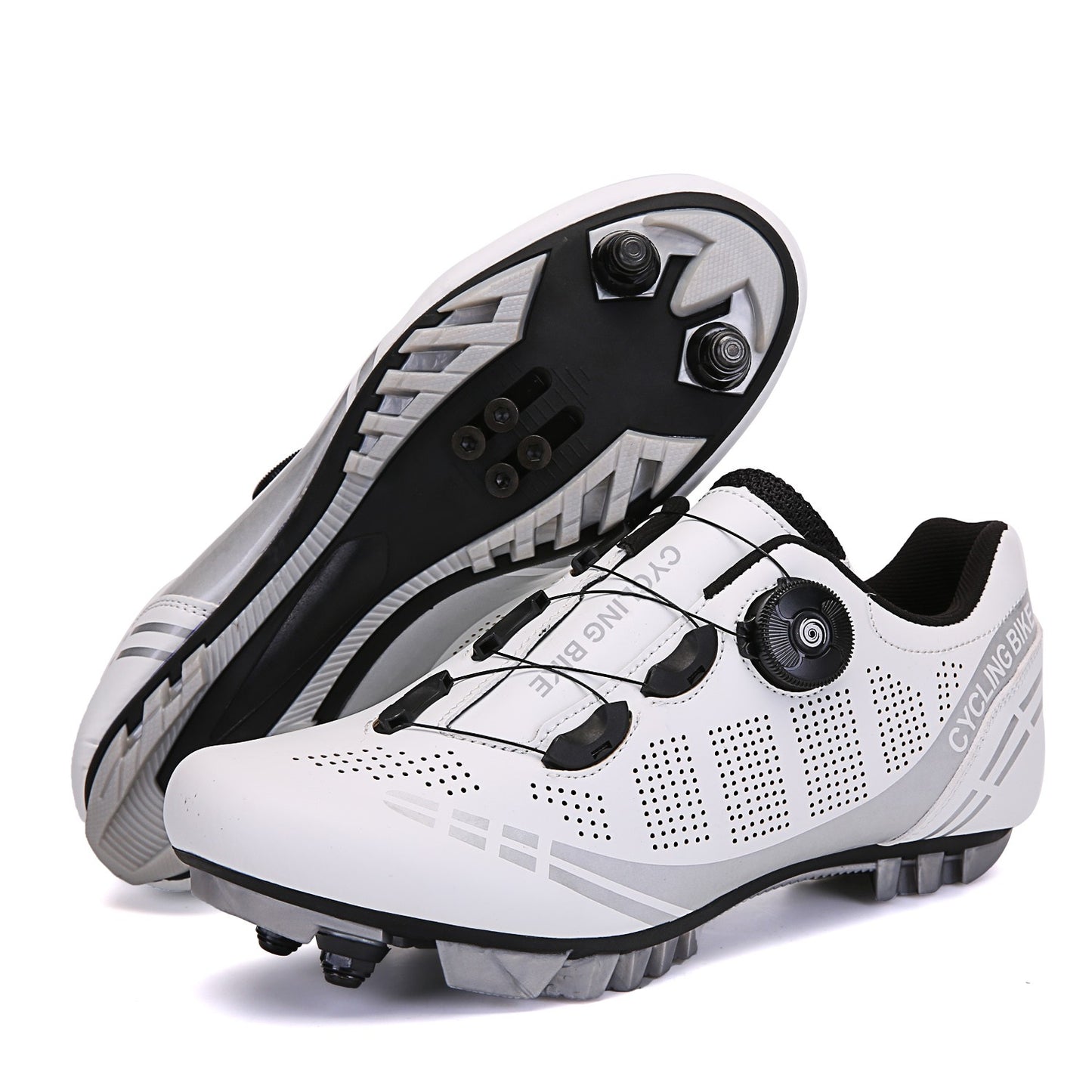Mountain Riding Shoes Moped Road Lock Shoes Sports Racing Bikes High Endurance Locking Shoes Road Speed Riding Sneakers