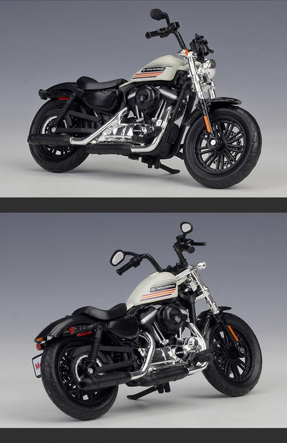 Maisto 1:18 Harley 2018 Forty-Eight Special Liga Racing Modelo de Moto de Rua Diecast Metal Modelo de Moto Esportiva Presente Infantil