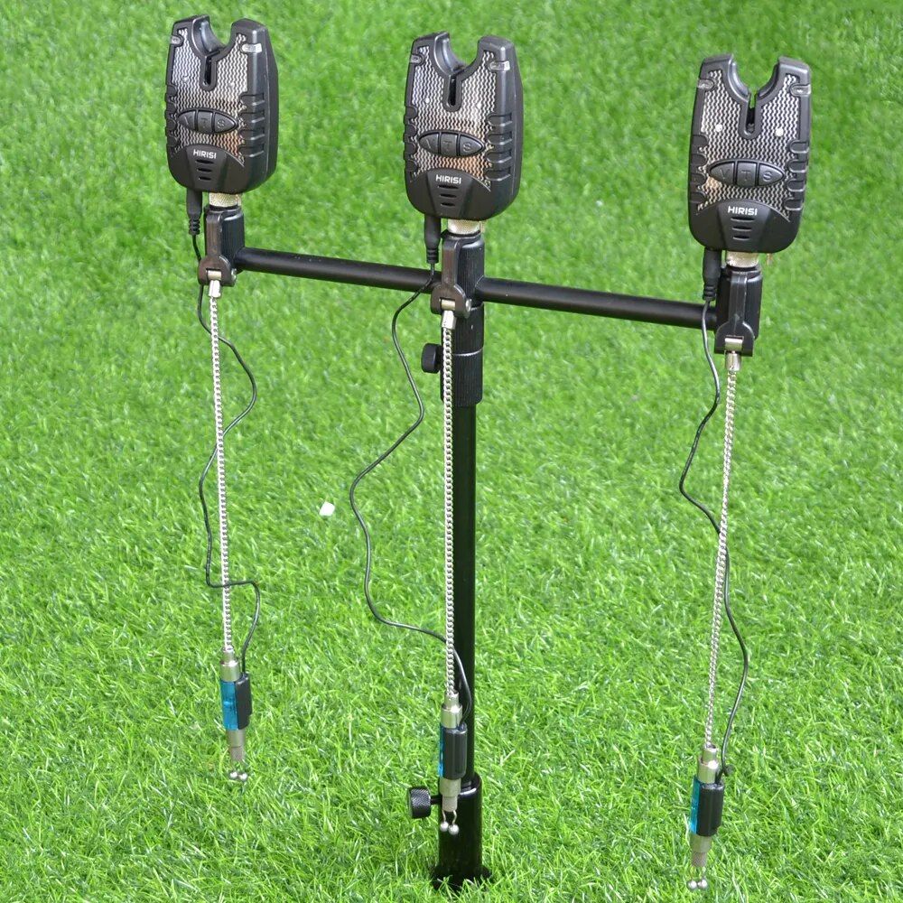 Hirisi 3 Alarmes de Pesca e Swingers à Prova D'Água LED Azul para Pesca Swingers Indicador de Mordida de Peixe