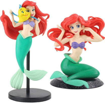5 estilo Desenho Animado Q Posket Princesa Sereia Pequena Sereia Figura Super Premium Modelo de PVC Brinquedos Colecionáveis Presente para meninas