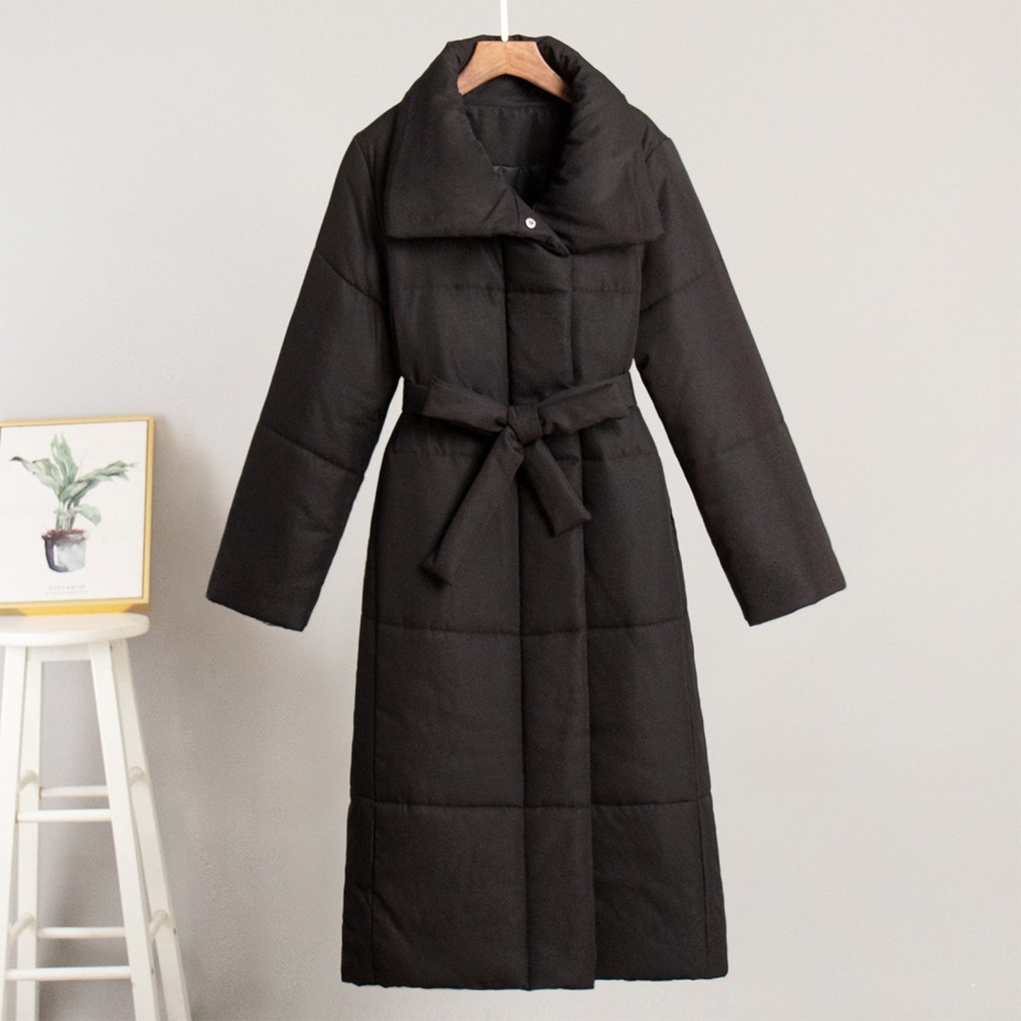New Winter Women's Large Quilt Cotton Clothes Fashion Loose Long Overcoat Warm Cotton Jacket Female Cold Padded Jacket ?? ????