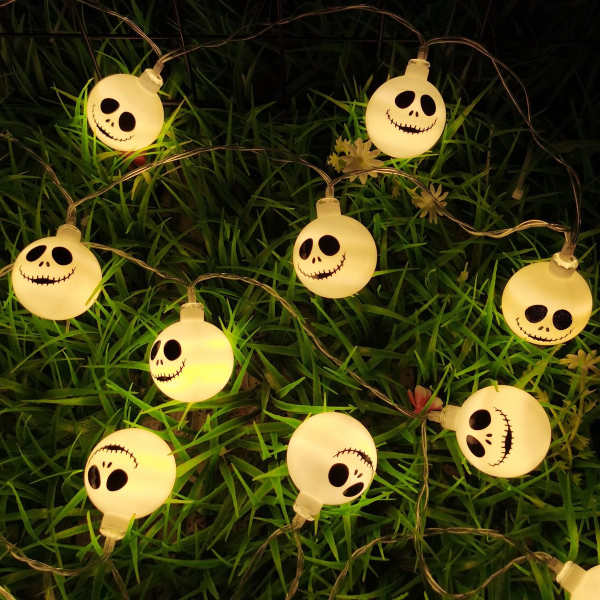 2025 Halloween Grimace String Lights Indoor Battery/Usb Operated Hanging Lamp For Home Decor Christmas Festival Light 302