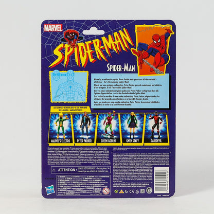 Boneco de Ação de PVC Colecionável Homem-Aranha Cel-Shading Comics Marvel Legends Retro Cardback Modelo de Brinquedo de Presente
