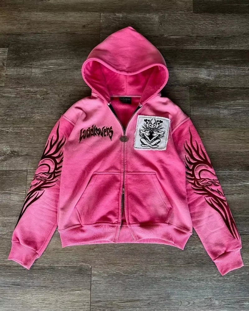 2025 American New Fashion Oversized Camouflage Double-sided Padded Jacket Men Y2K Harajuku Hip Hop Rock Popular Couple Jacket