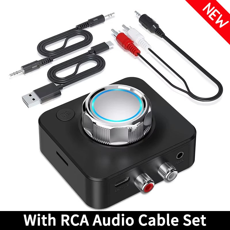 Receptor de Áudio Bluetooth 5.0 Adaptador Sem Fio de Música Estéreo 3D Cartão TF RCA 3.5mm Jack P2 para Carro Alto-Falante Amplificador Fone de Ouvido