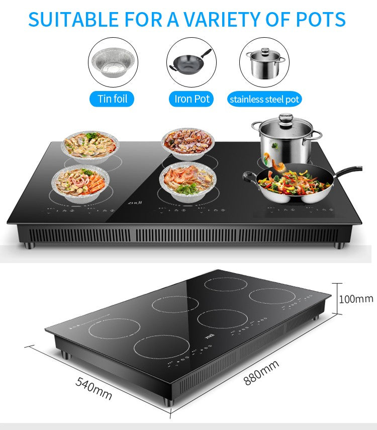 Induction Cooker Factory Cheap Price Quality Kitchen Appliances Slim 6 Burner Induction Cooker Cooktop