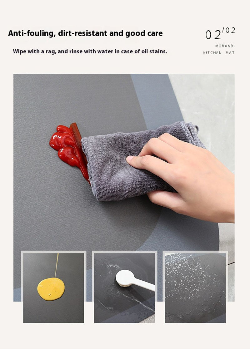 VIMAKA Minimalist Diatomite Bath Mat - Non-Slip Kitchen Floor Pad, Quick Dry Rug, Water & Stain Resistant, Eco-Friendly Design