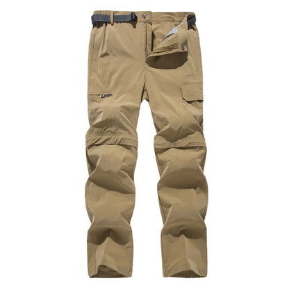 2025 Zip Off Hiking Pants Convertible Shorts Mens Cargo Work Pants Lightweight Breathable Trousers Workwear Outdoor Casual Pants