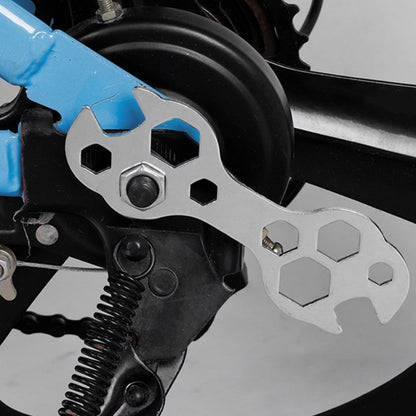 Chave Sextavada Mini de Aço Chata 10 em 1 8-17mm Chave Allen para Bicicleta Ferramentas de Reparo Ferramenta Manual Doméstica para Materiais de Reparo