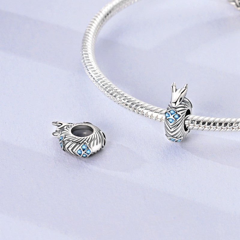 925 Sterling Silver Can Be Opened Pandant Easter Egg Charms Beads Fit Original Bracelet Making Fine Jewelry Women DIY Gift