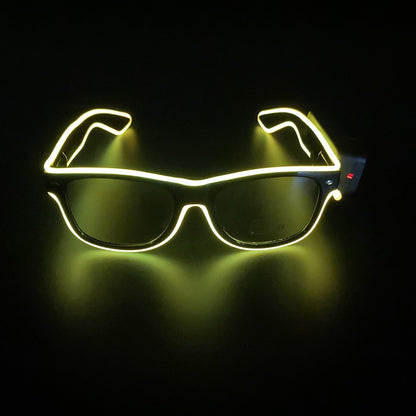 New Cool Wireless Glowing LED Light Up Glasses For Rave Festival Party Luminous Neon Mosaic Sunglasses Club Disco Eye Glasses