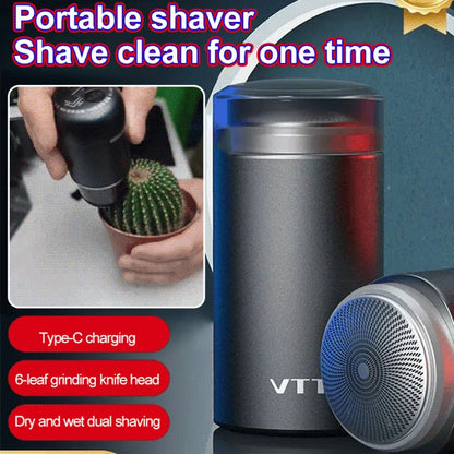 Men's Portable Mini Electric Shaver USB Charging Multifunctional IPX7 Waterproof Shaver