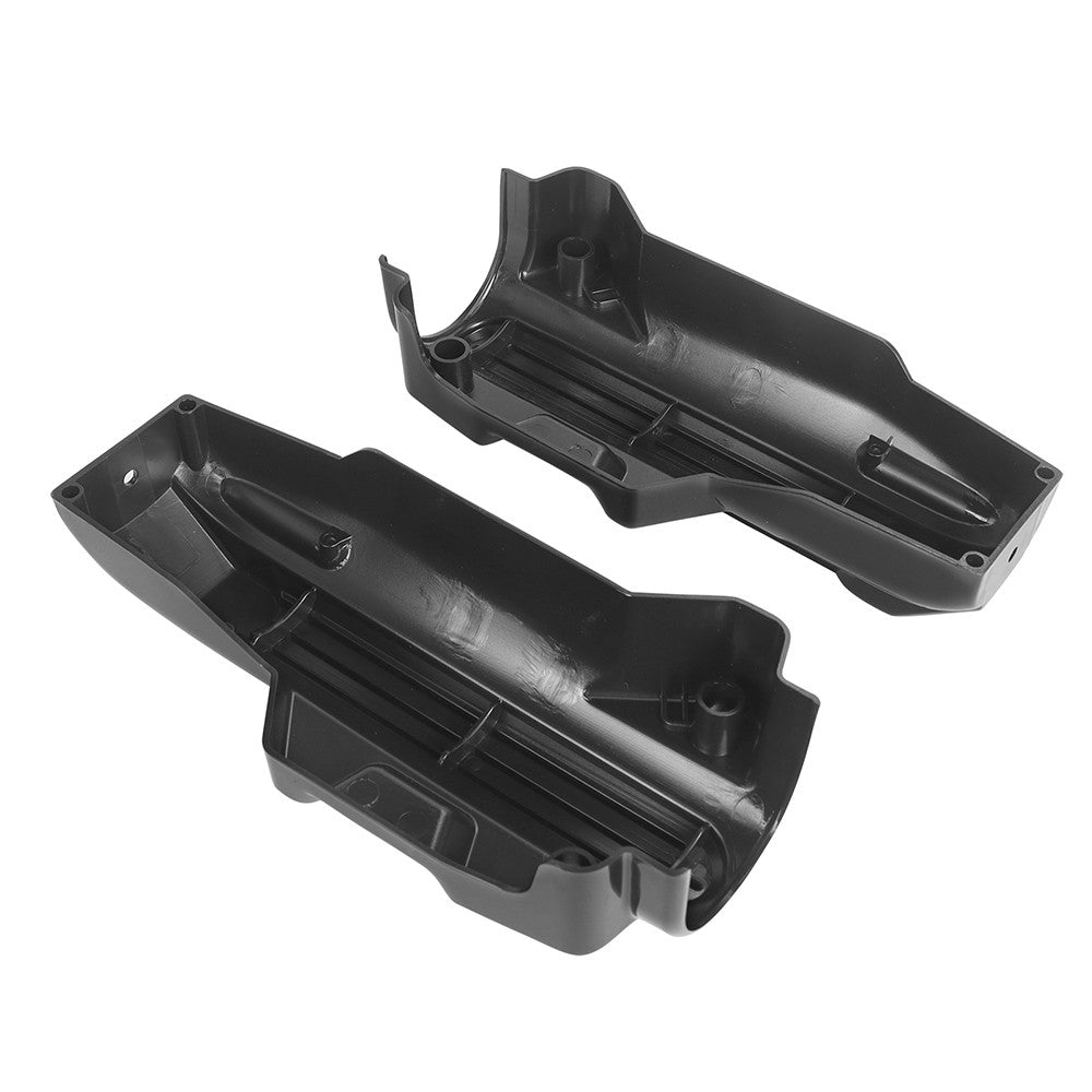 Capas Protetoras de Bengala Dianteira Inferior de Motocicleta Pretas em Plástico ABS para Harley Touring Electra Street Road Glide King FLHR FLTRX FLHX 2014-2022