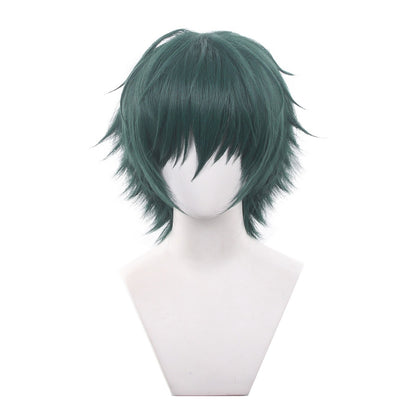 Anime Jujutsu Kaisen Maki Zenin Cosplay Wig Short Green Hair Glasses Shimetsu Kaiyuu Halloween Party