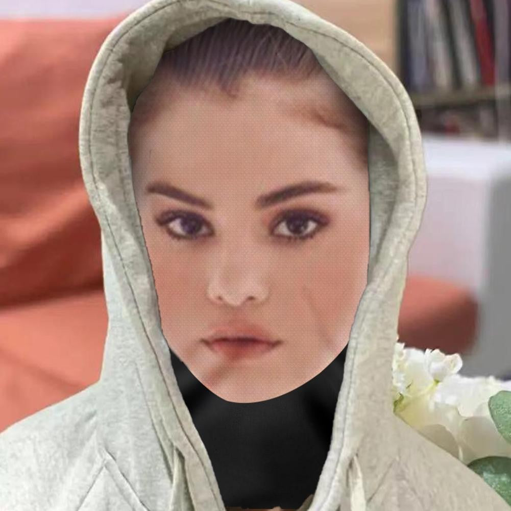 Realistic Face Mask 3D Printed Full Face Visual Mask Realistic Celebrity Performer Role-playing Props Costumes Face Mask