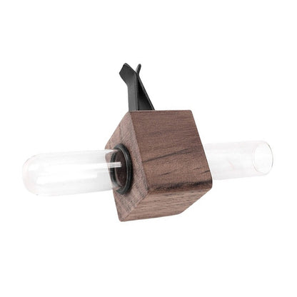 Mini Car Hydroculture Flower Vase Glass with Clip Adjustable Air Vent Test Tube Flower Holder Creative Interior Decor Dashboard
