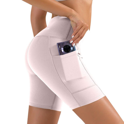 Women Sports Short Yoga Shorts High Waist Breathable Soft Fitness Tight Women Yoga Legging Shorts Cycling Athletic Gym Shorts