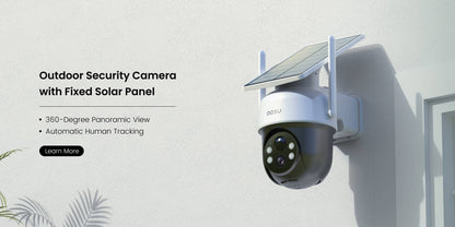 AOSU 3MP PTZ Solar Security Camera 5000mAh Battery Wireless 2.4Ghz WIFI Camera PIR AI Detection 2-Way Audio Outdoor CCTV Camera