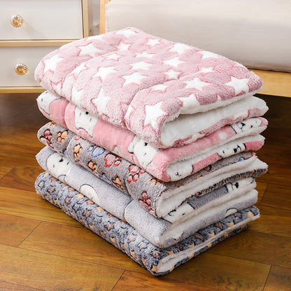 Tapete para Cães Pequenos Fofo, Dupla Face, Quente de Inverno, Sofá Cobertor para Gatos de Médio Porte, Almofada para Cama de Filhotes Macia, Acessórios para Cama de Animais de Estimação